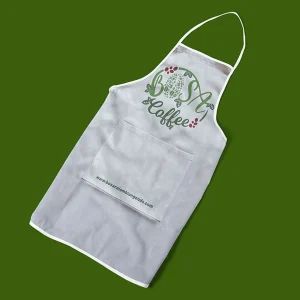 Two Pocket Adjustable Apron with Bosa Coffee logo.