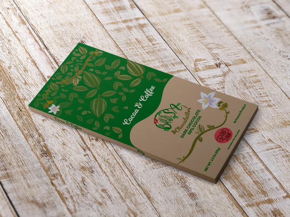 CACAO & COFFEE / DARK CHOCOLATE 60% COCOA (85G) - Image 2